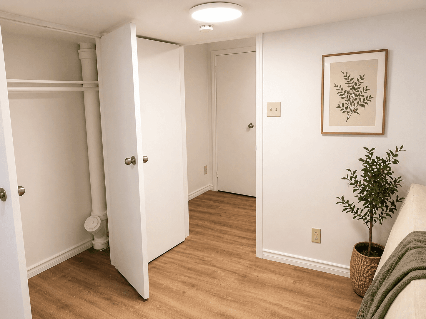 Interior Room Overview at Modern 2-Bedroom Condo (Lower Level) in Hintonburg – Parking Included, a 2 bedroom rental in 210 Armstrong Street, Ottawa, ON, listed for $1,850 per month