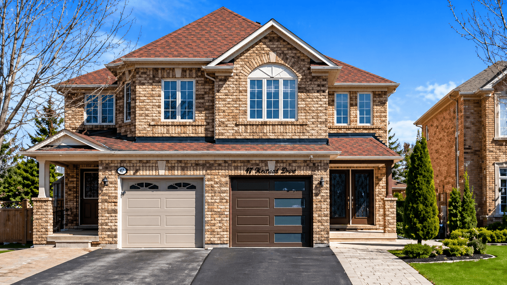 Charming Brick Home with Stylish Garages at Spacious 4 Bedroom Detached Home for Rent in Brampton – 85 Herdwick Street, a 4 bedroom rental in 85 Herdwick Street, Brampton, ON, listed for $3,250 per month