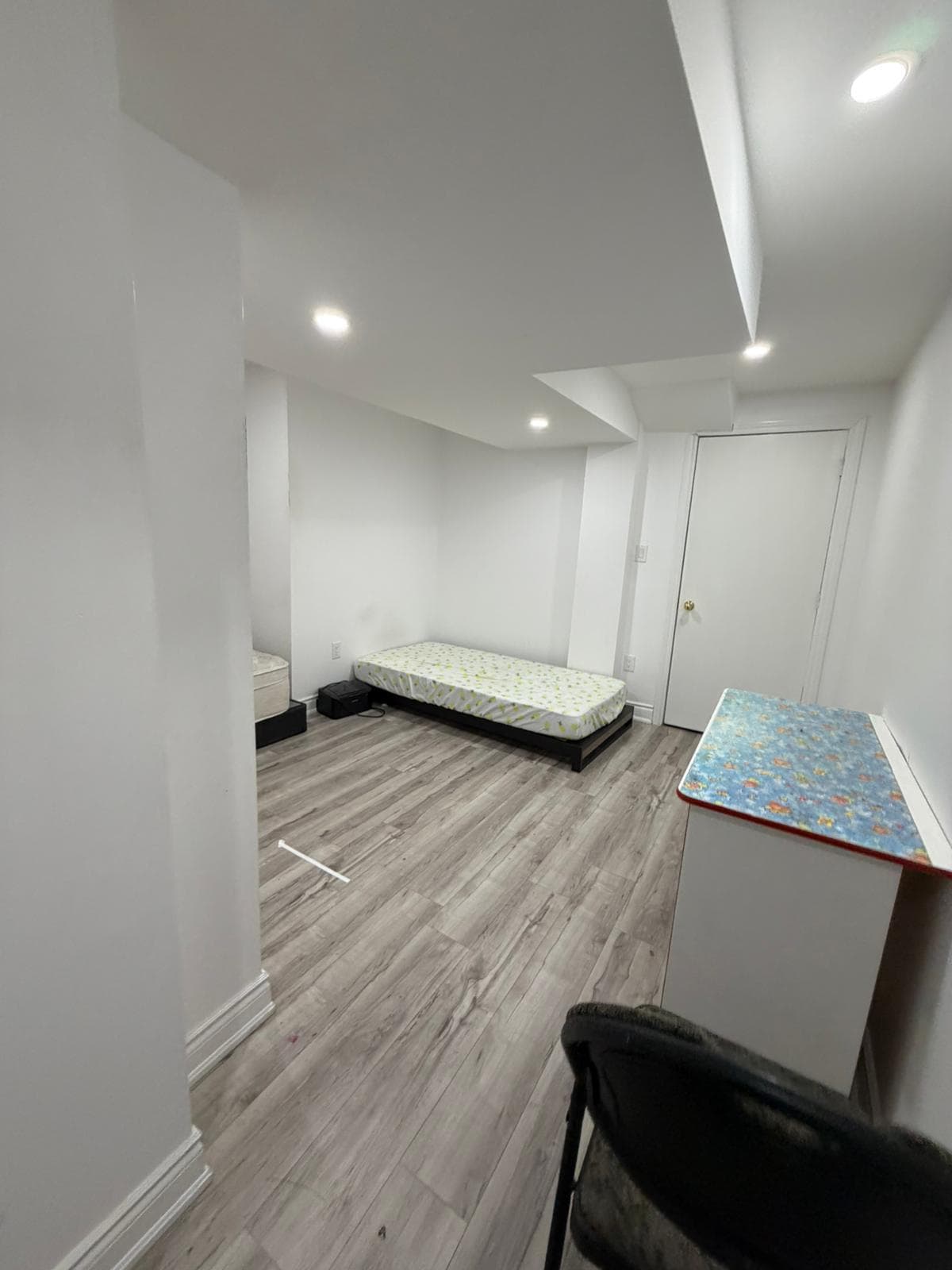 Cozy Bedroom with Light Flooring at Spacious Private Room in 4 Bed Basement., a 1 bedroom rental in 48 Maddybeth Crescent, Brampton, ON, listed for $850 per month