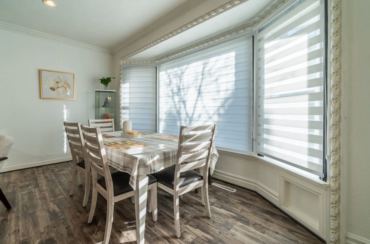 Bright Dining Area with Modern Décor at Spacious 3-Bedroom Bungalow for Rent – 137 Commissioners Rd, London, a 3 bedroom rental in 137 Commissioners Road East, London, ON, listed for $3,400 per month