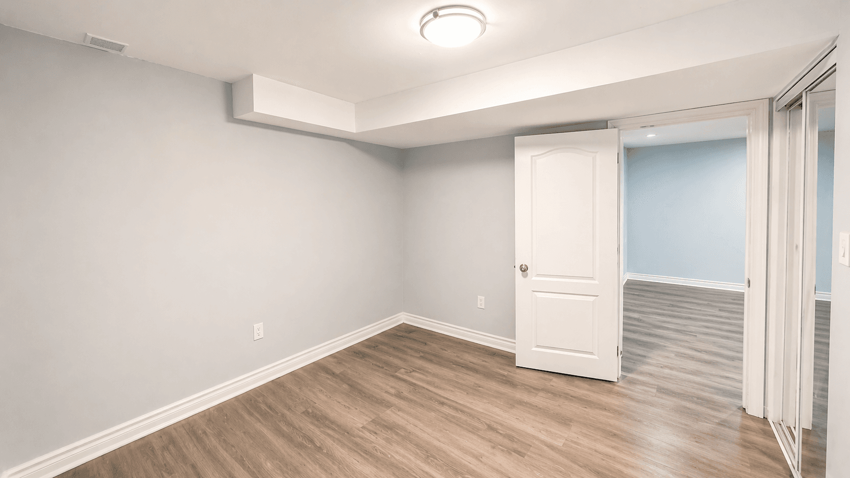 Cozy Secondary Bedroom with Modern Design at Spacious 2-Bedroom Basement Unit for Rent – 117 Hibbard Dr, Ajax, a 2 bedroom rental in 117 Hibbard Drive, Ajax, ON, listed for $1,900 per month