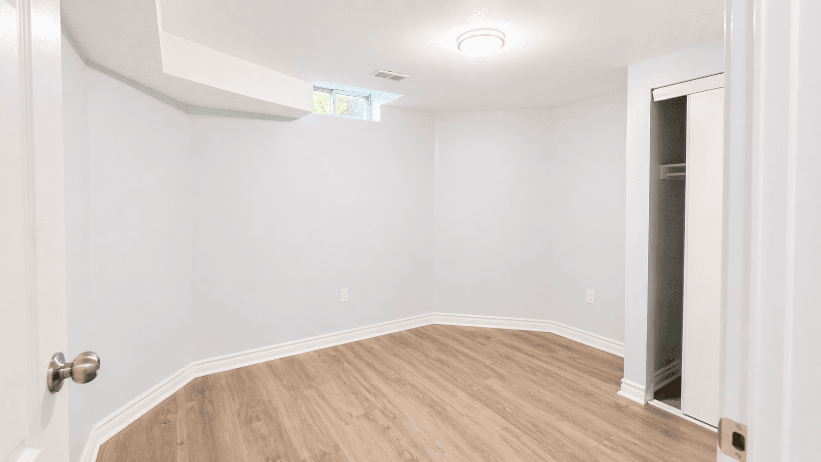 Cozy Guest Bedroom with Natural Light at Spacious 2-Bedroom Basement Unit for Rent – 117 Hibbard Dr, Ajax, a 2 bedroom rental in 117 Hibbard Drive, Ajax, ON, listed for $1,900 per month