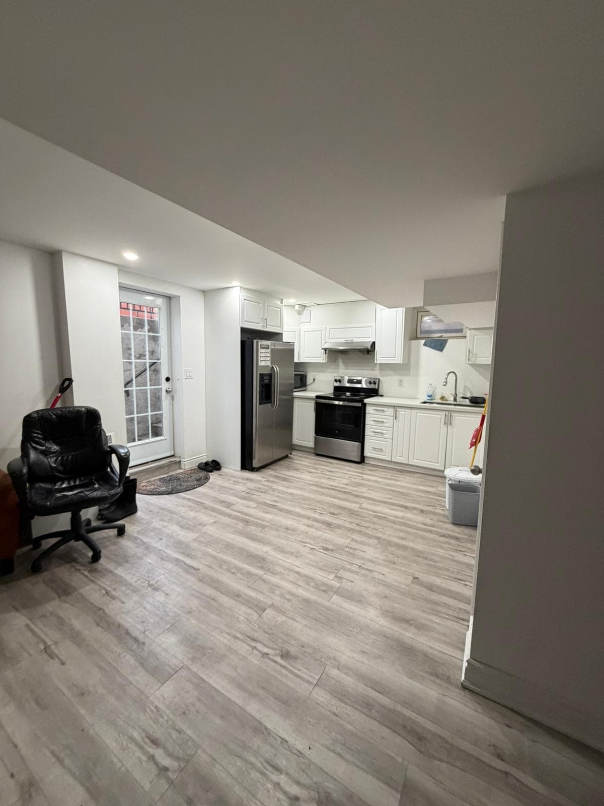 Modern Kitchen with Stainless Steel Appliances at 1 Bedroom Room for Rent in Brampton for $800, a 1 bedroom rental in 23 Maddybeth Crescent, Brampton, ON, listed for $850 per month