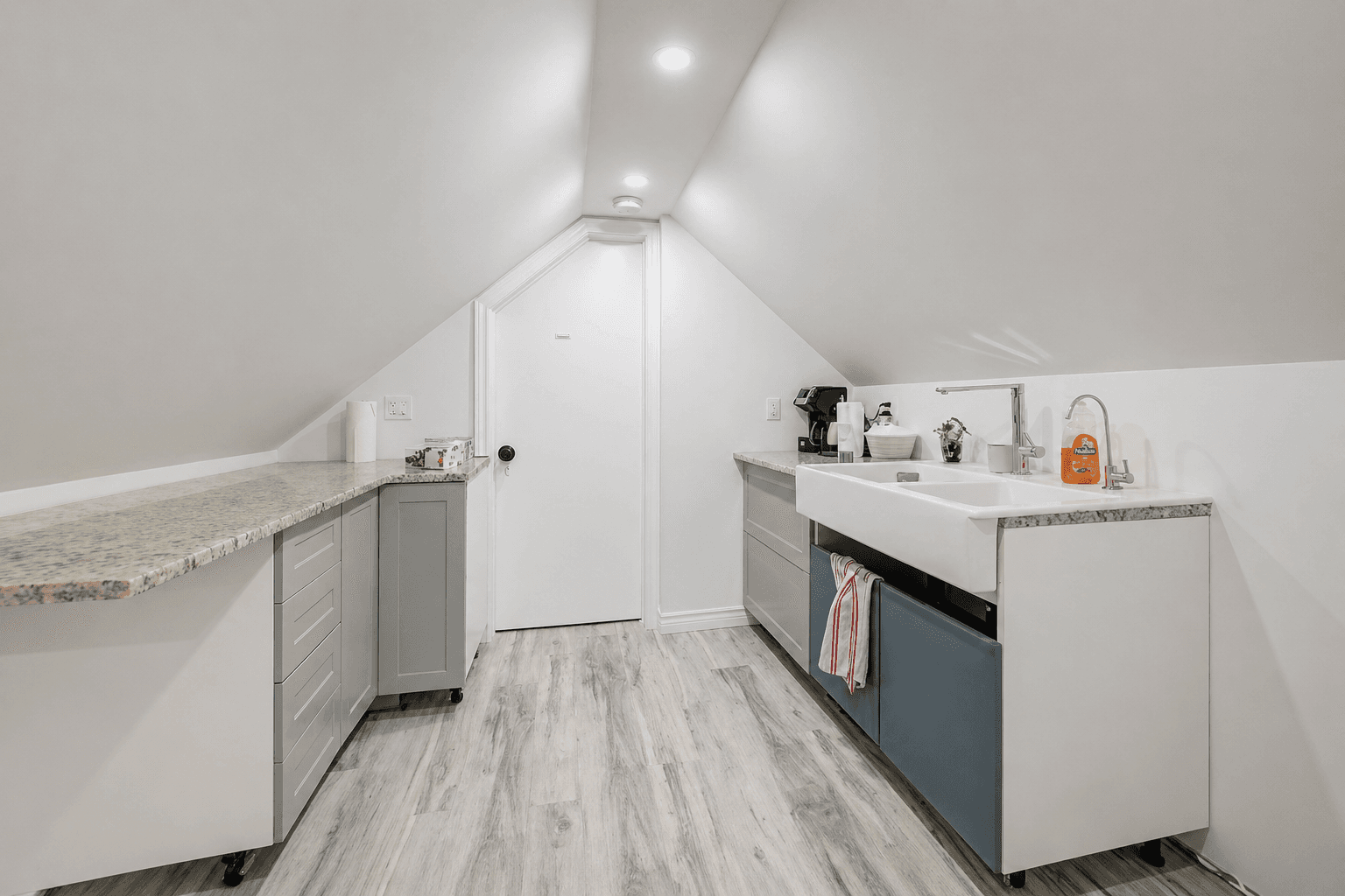 Modern Laundry Room with Ample Counter Space at Spacious 3 Bedroom Upper Level Detached Home in Waterloo – 74 McDougall Road, a 3 bedroom rental in 74 McDougall Road, Waterloo, ON, listed for $2,250 per month