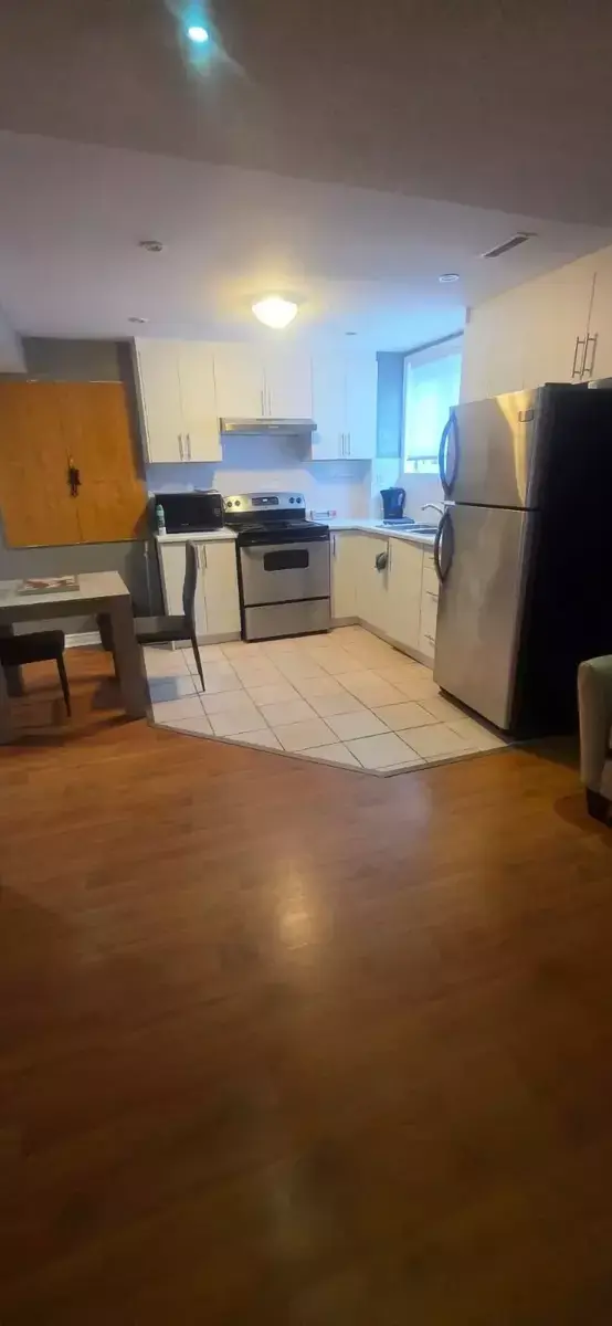 Modern Kitchen with Appliances at 2 Bedroom Apartment in Brampton for $2,000, a 2 bedroom rental in 22 Iguana crescent, Brampton, ON, listed for $2,000 per month