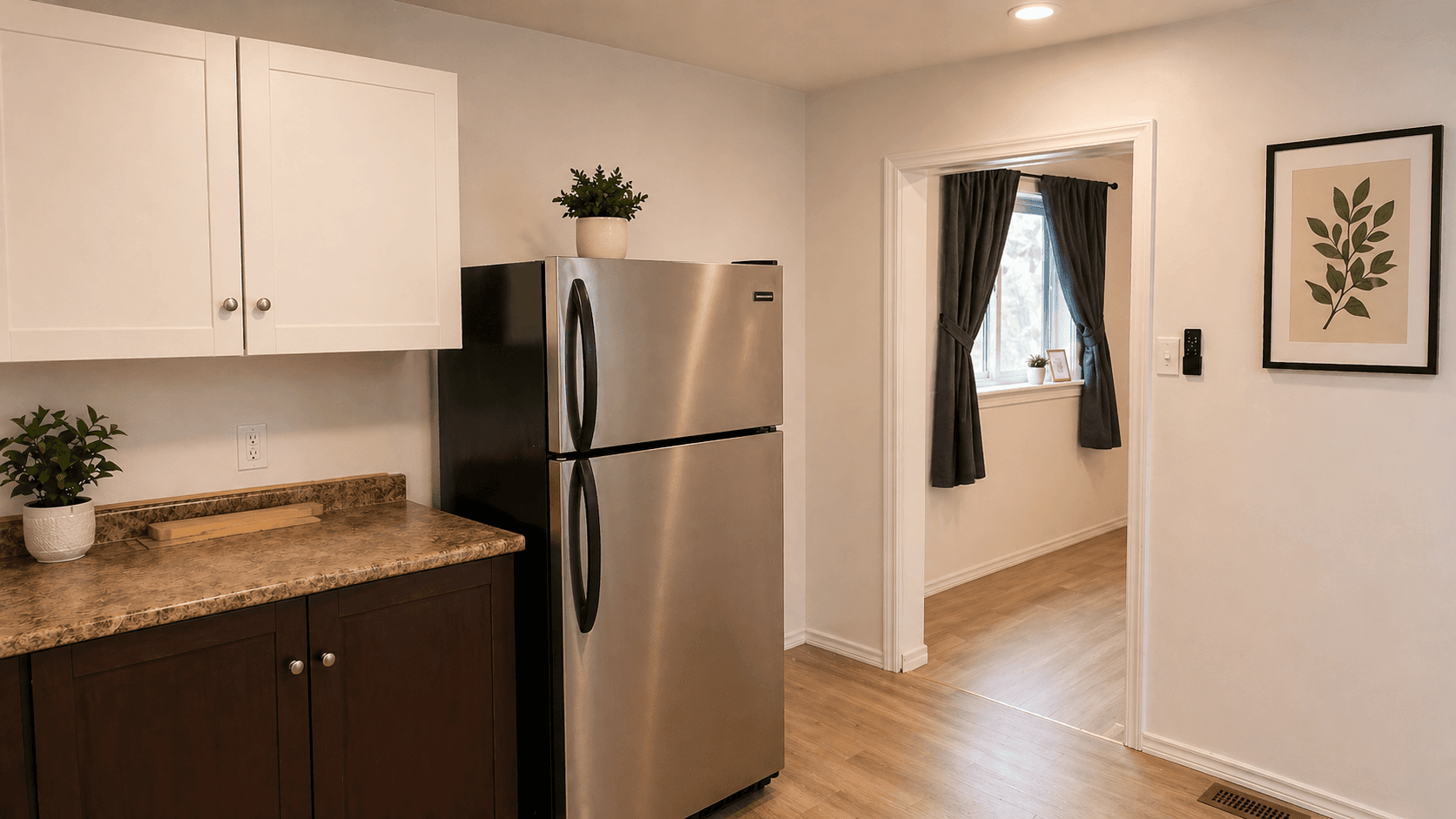 Modern Kitchen with Stainless Steel Appliances at Modern 1-Bedroom Condo in Hintonburg, Ottawa – Prime Location, a 1 bedroom rental in 210 Armstrong Street, Ottawa, ON, listed for $1,795 per month
