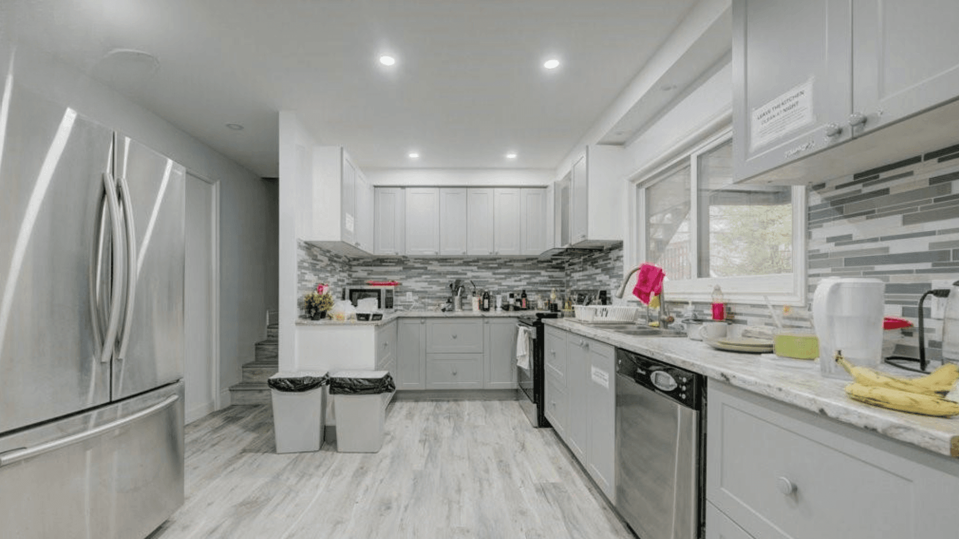 Modern Kitchen with Stainless Steel Appliances at Rental Listing in Waterloo, a rental rental in 74 McDougall Road, Waterloo, ON, listed for $6,000 per month