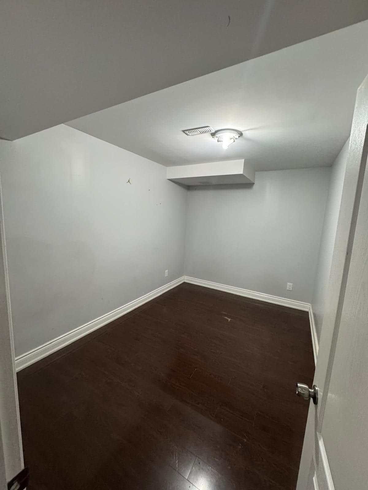 Secondary Bedroom with Hardwood Floor at 2 Bedroom Basement Apartment in Brampton for $1,400, a 2 bedroom rental in 47 Speedwell Street, Brampton, Ontario (ON), listed for $1,400 per month